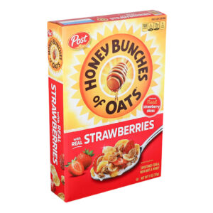 Honey Bunches Of Oats Cereal with Real Strawberries, 11 Ounce, 12 Per Case
