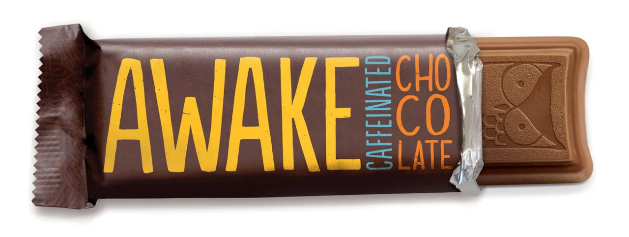 Awake Chocolate Chocolate Bar Milk Chocolate, 1.55 Ounces, 12 Per Box, 6 Per Case