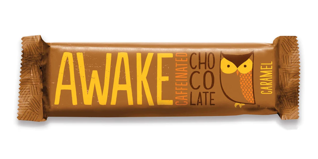 Awake Chocolate Chocolate Bar Caramel, 1.55 Ounces, 12 Per Box, 6 Per Case