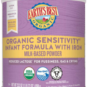 Earths Best Sensitivity Milk Based Powder Infant Formula, 23.2 Ounce, 4 Per Case