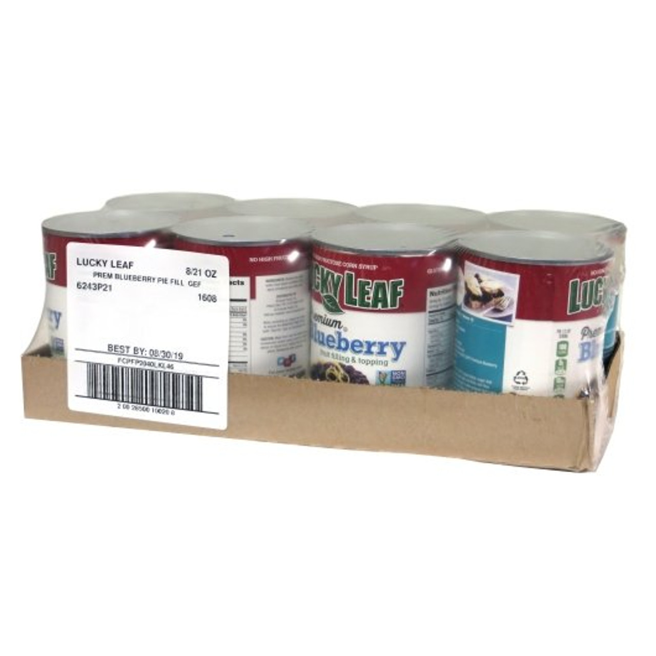 Lucky Leaf Premium Blueberry Pie Filling, 21 Ounces, 8 Per Case