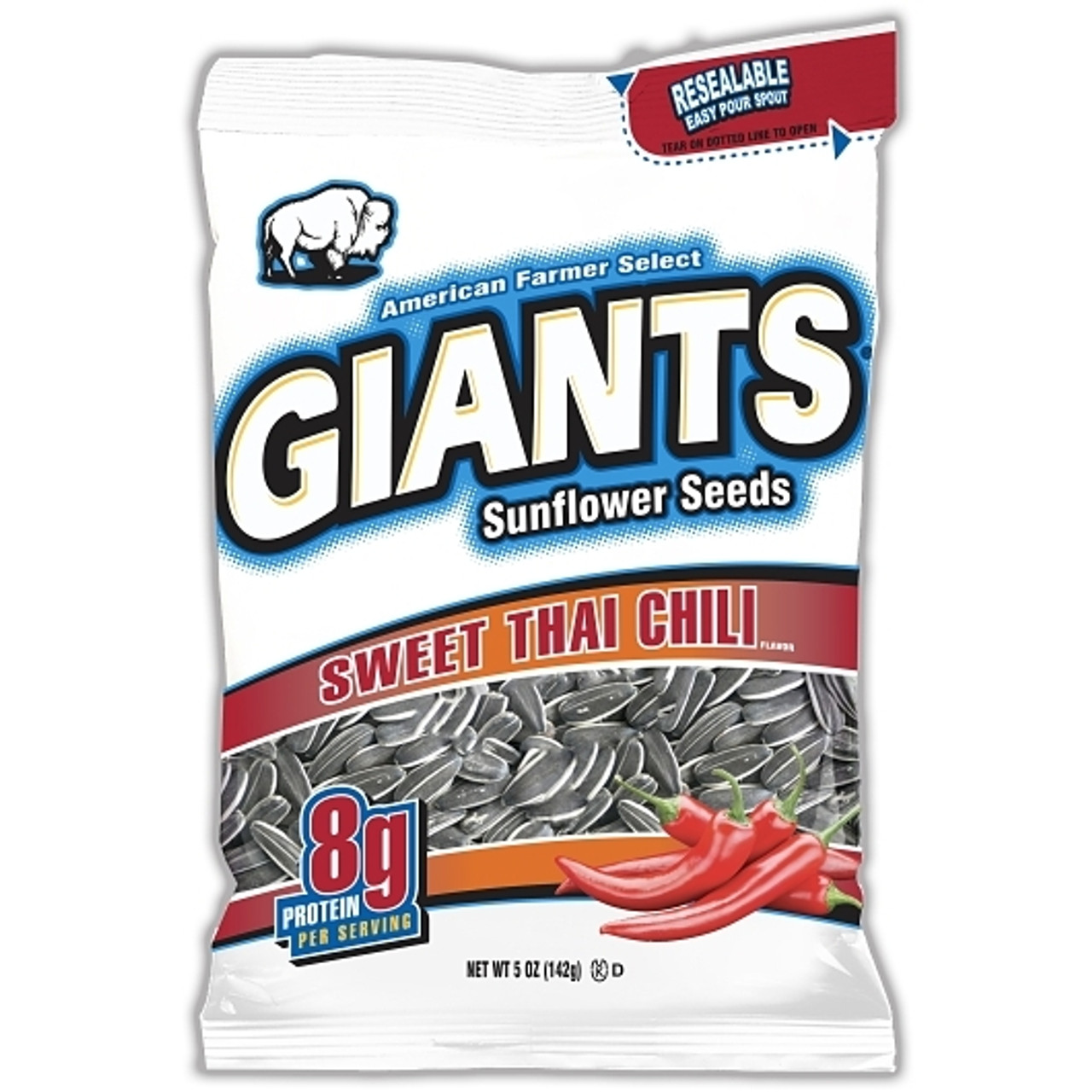 Giant Snack Inc Giants Sweet Thai Chili Sunflower Seed, 5 Ounce, 12 Per Case