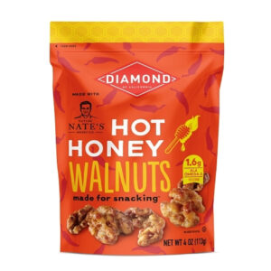 Diamond Hot Honey Snack Walnuts, 4 Ounce, 8 Per Case