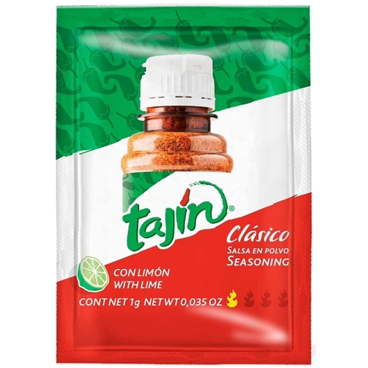 Tajin Clasico Seasoning Single Serve Packet, 0.035 Ounce, 1000 Per Case