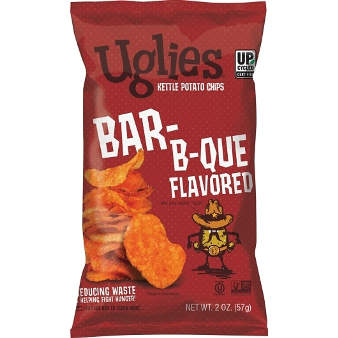 Uglies Bar-B-Que Kettle Chips, 2 Ounce, 24 Per Case