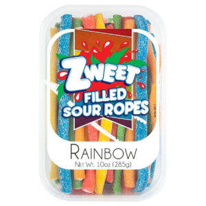 Zweet Sour Ropes Rainbow Master, 10 Ounce, 24 Per Case