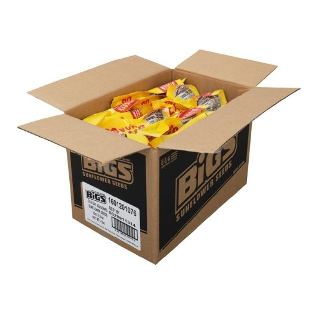 Bigs Old Bay Seasoned Shelled Sunflower Seeds, 5.35 Ounces, 12 Per Case