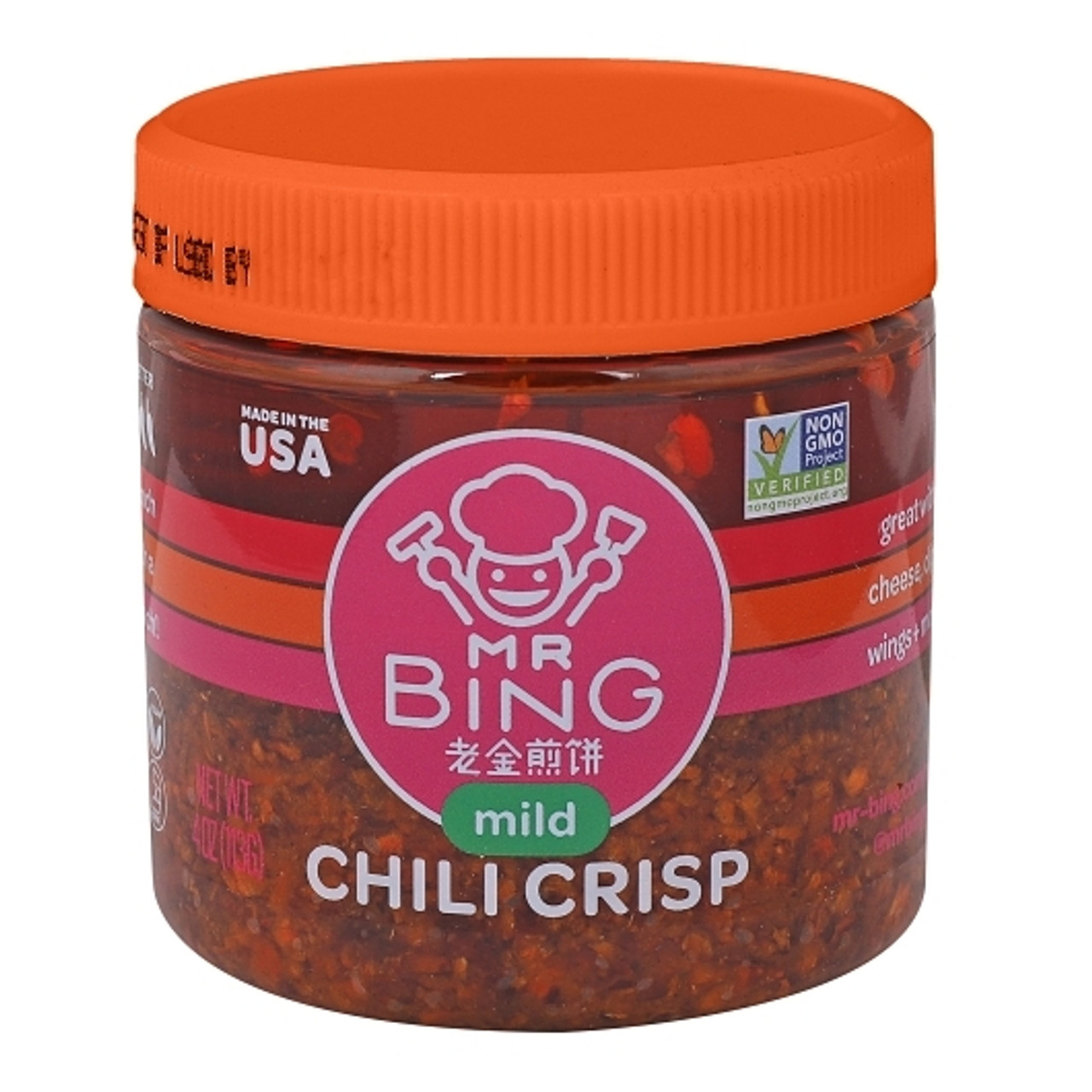 Mr. Bing Foods Chili Crisp Spicy, 4 Ounce, 12 Per Case
