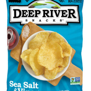 Deep River Snacks Salt & Vinegar Kettle Potato Chips, 2 Ounce, 24 Per Case