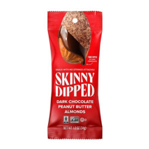Skinny Dipped Dark Chocolate Peanut Butter Almonds, 1.2 Ounce, 10 Per Box, 4 Per Case