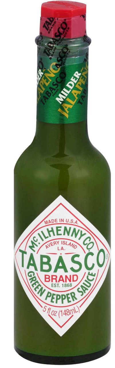 Tabasco Green Pepper Hot Sauce Bottle, 5 Fluid Ounce, 12 Per Case