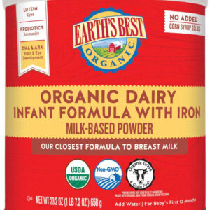 Earths Best Organic Dairy Milk Based Powder Infant Formula, 23.2 Ounce, 4 Per Case