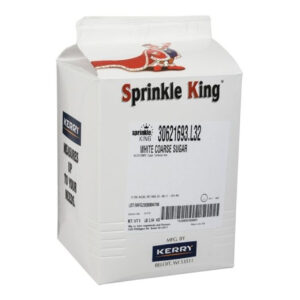 Sprinkle King White Coarse Sugar, 8 Pound, 4 Per Case