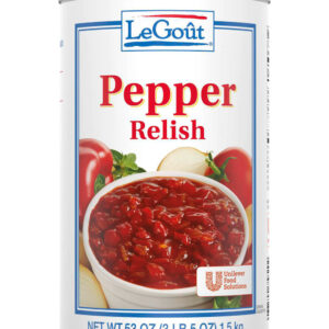 Unilever Food Solutions LeGout Pepper Relish Dressings/Condiments, 53 Ounce Can, 6 per Case
