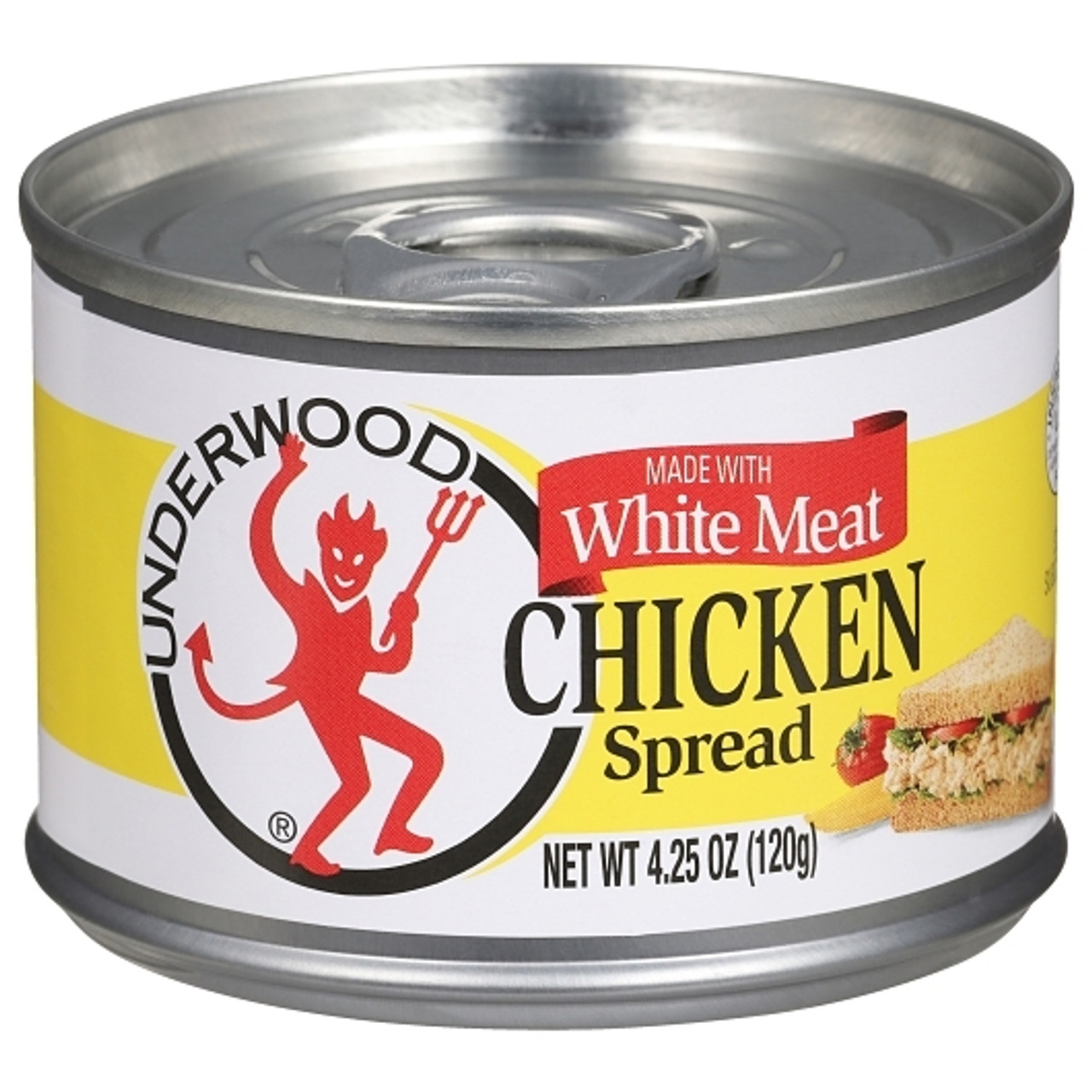 Underwood White Meat Chicken Spread, 4.25 Ounce, 24 Per Case