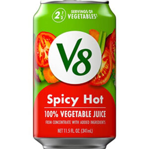 V8 Spicy Hot Vegetable Juice, 11.5 Fluid Ounces, 24 Per Case