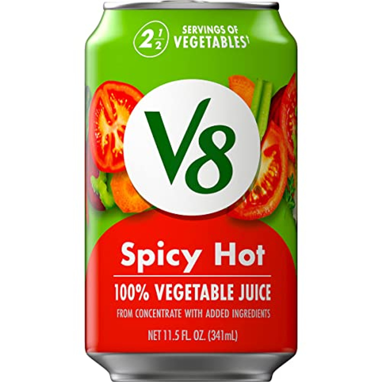 V8 Spicy Hot Vegetable Juice, 11.5 Fluid Ounces, 24 Per Case