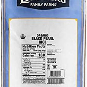 Lundberg Family Farms Organic Black Pearl Rice, 25 Pound, 1 Per Case