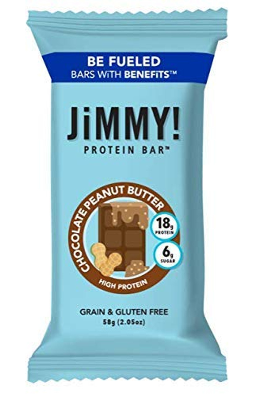 JiMMY! Chocolate Peanut Butter Protein Bar, 2.05 Oz (Pack of 144)