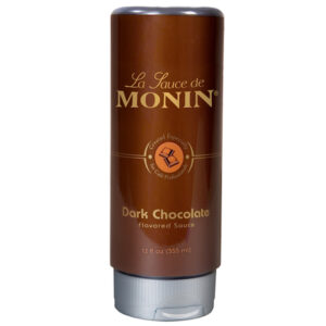 Monin Dark Chocolate Flavored Sauce, 12 Fluid Ounce Bottle, 6/Case