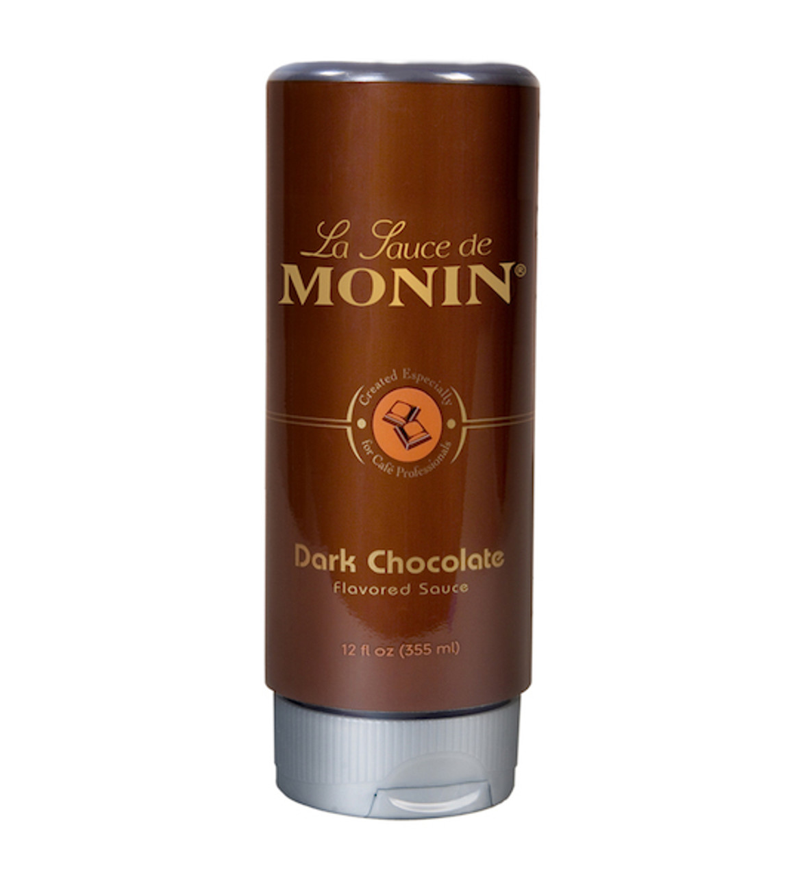 Monin Dark Chocolate Flavored Sauce, 12 Fluid Ounce Bottle, 6/Case