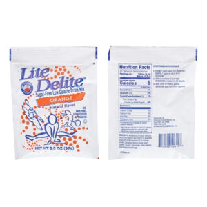 Lite Delite Orange Drink Mix, 2 Ounces, 12 Per Case