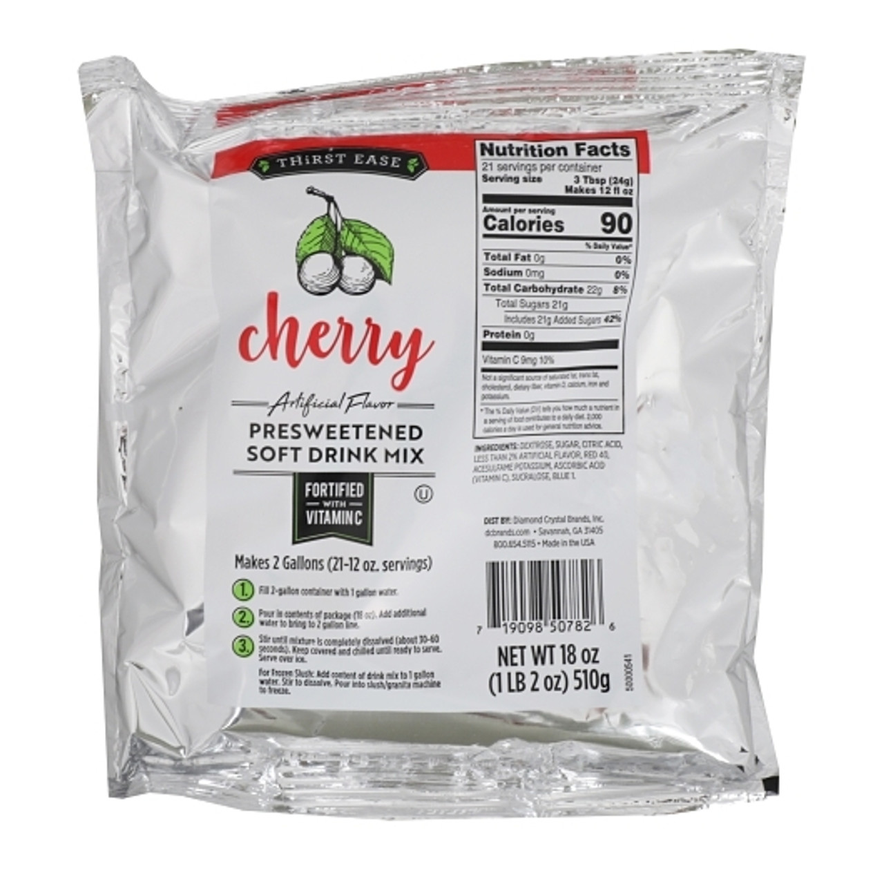 Thirst Ease Cherry Drink Mix, 18 Ounces, 12 Per Case