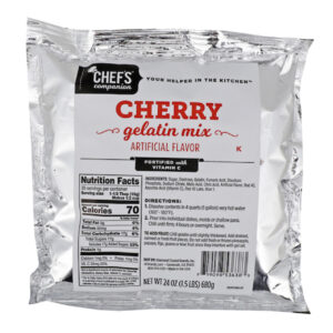 Chefs Companion Cherry Flavored Gelatin Mix, 24 Ounce, 12 Per Case