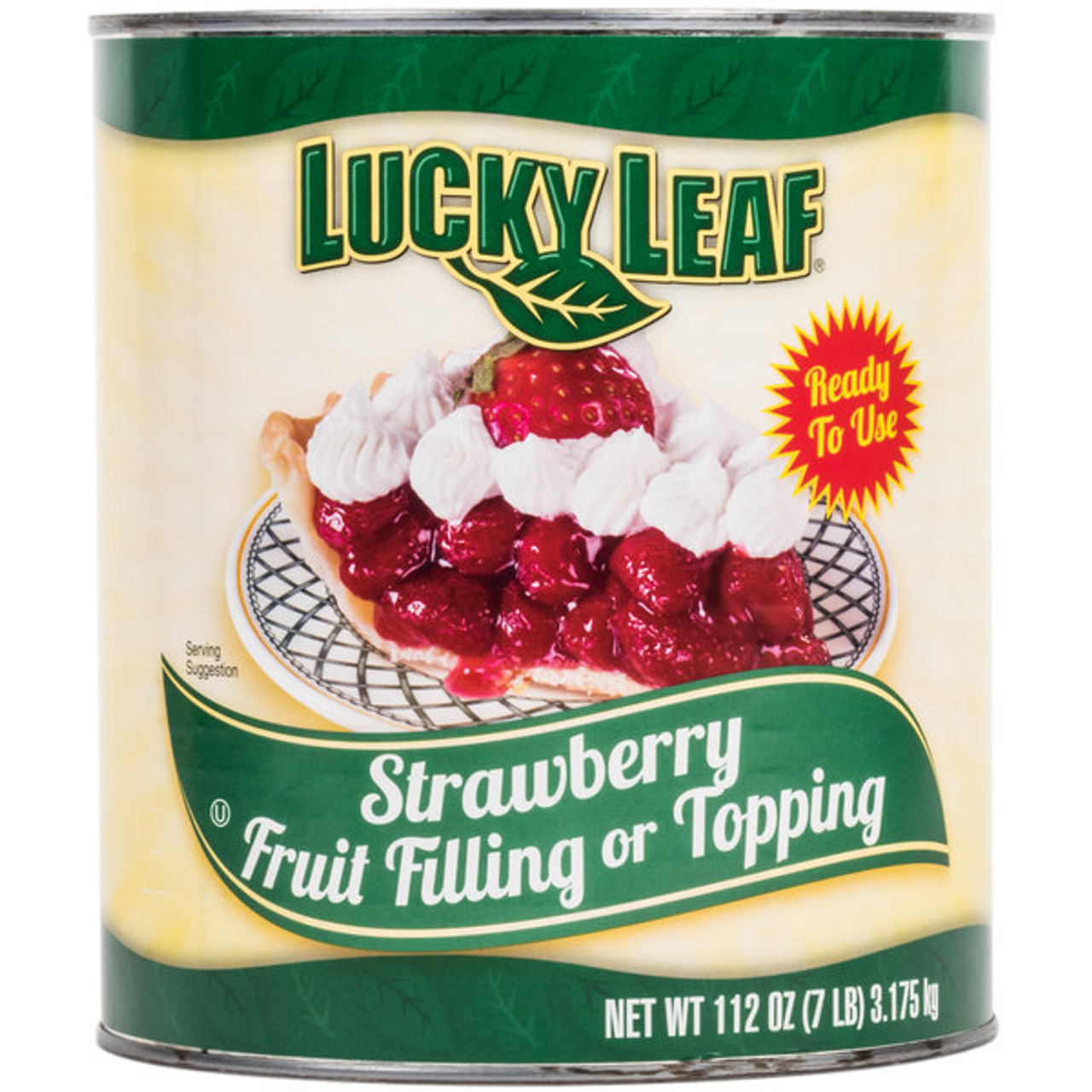 Lucky Leaf Strawberry Fruit Pie Filling Or Topping, #10 Can, 6/Case