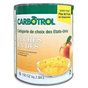 Carbotrol Diced Peaches, 105 Ounce, 6 Per Case