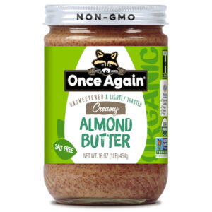 Once Again Nut Butter Organic Almond Butter Lightly Toasted, 16 Ounces, 6 Per Case