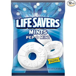 Lifesavers Pep-O-Mint Candy, 6.25 Ounces, 12 Per Case