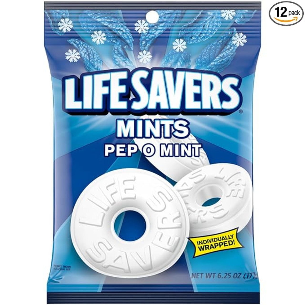 Lifesavers Pep-O-Mint Candy, 6.25 Ounces, 12 Per Case