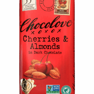 Chocolove Xoxox Cherries & Almonds in Dark Chocolate, 3.2 Ounce, 144 per Case