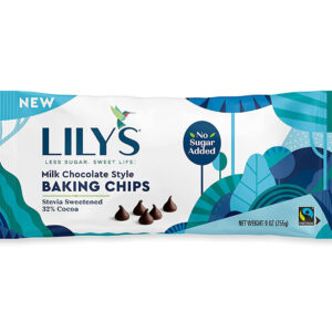 Lily s Sweets Milk Chocolate Baking Chips, 9 Oz (Pack of 12)