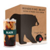 Wandering Bear Organic Straight Black Cold Brew Coffee, 1 Gallon, 2 Per Case