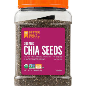 Betterbody Foods Organic Chia Seeds, 2 Pounds, 6 Per Case