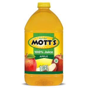 Mott s 100% Apple Juice, 1 Gallon Plastic Jug - 4 Per Case