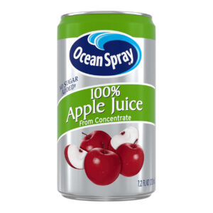 Ocean Spray 100% Apple Juice, 7.2 Fluid Ounce, 24 Per Case