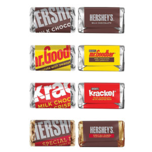Hersheys Assorted Miniatures, 25 Pound, 1 Per Case