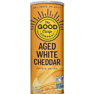 The Good Crisp Company Aged White Cheddar Flavored Crisps Case, 5.6 Ounce, 8 Per Case