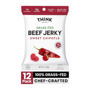 Think Jerky Sweet Chipotle Beef Jerky, 1 Ounce, 48 Per Case