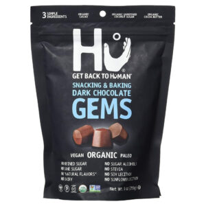Hu Dark Chocolate Gems, Baking & Snacking, 9 Oz (6 Per Case)