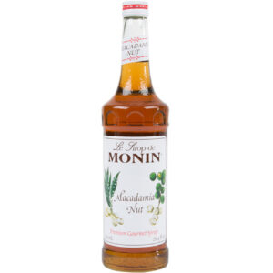Monin Glass Macadamia Nut Flavor Syrup, 750 ml, 12 Per Case