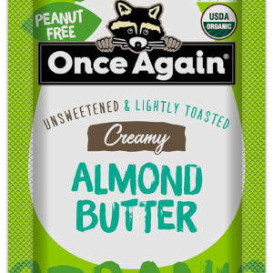 Once Again Nut Butter Organic Almond Butter Squeeze Pack, 1.15 Ounces, 10 Per Box, 6 Per Case