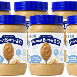 Peanut Butter & Co, Wonderful White Chocolate Peanut Butter, 16 Oz (Pack of 6)