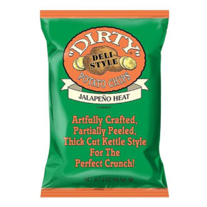 Dirty Potato Chips Jalapeno Heat Potato Chips, 2 Ounces, 25 Per Case