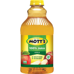 Mott s 100% Apple Juice, 64 Ounce Bottle - 8 Per Case