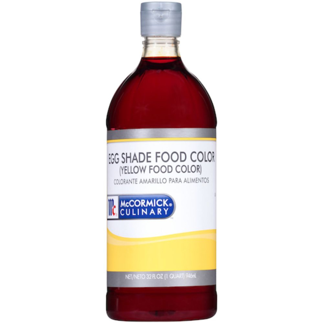 McCormick Culinary Yellow Food Coloring, Egg Shade, 32 Oz, 6 Per Case