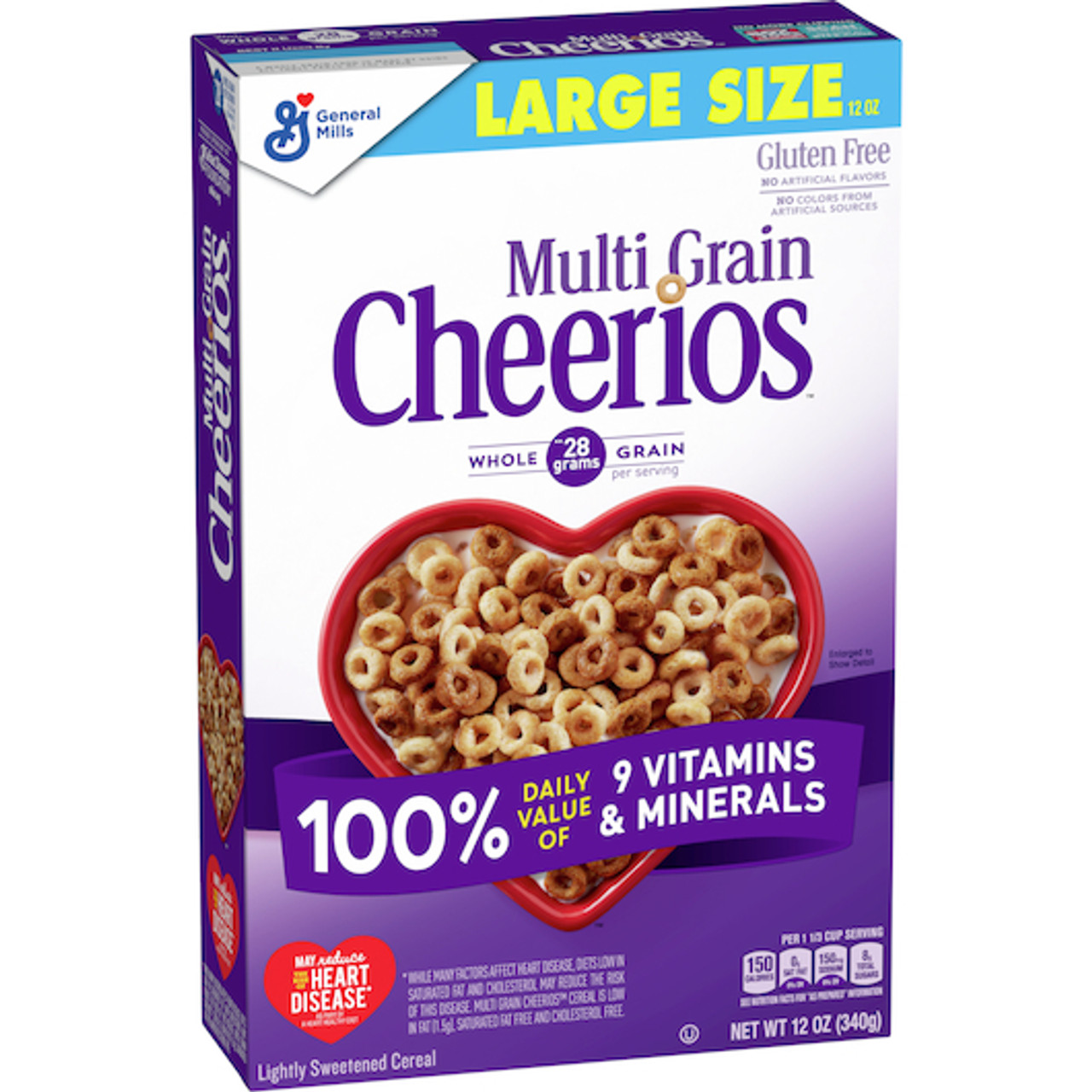 Cheerios Multi Grain Gluten Free Cereal, 12 oz/Box, 10/Case